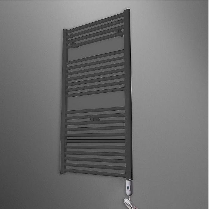 Электрический полотенцесушитель Irsap Ares 580x1118 EIM058IK1IR01NNN Черный матовый