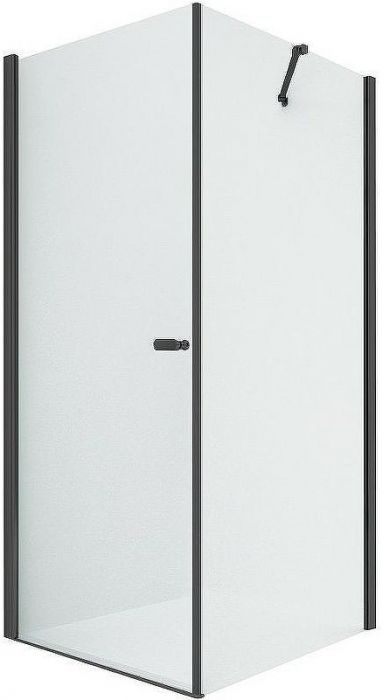 Душевой уголок New Trendy New Soleo Black 100х90 D-0232A/D-0115B профиль Черный стекло прозрачное