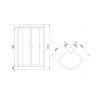 Душевая кабина Royal Bath RB 90HK1-T-CH (прозрачное)