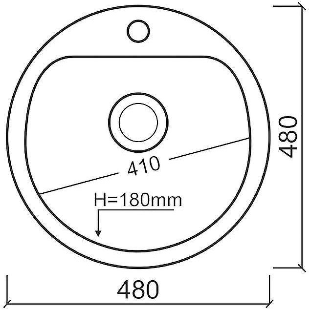 Кухонная мойка Reflexion Arena 48 RF0148GR Серая