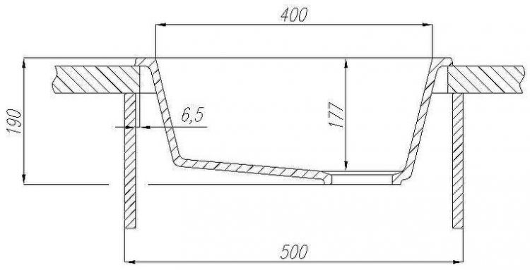 Кухонная мойка Aquaton Парма 47 1A713032PM210 Графит