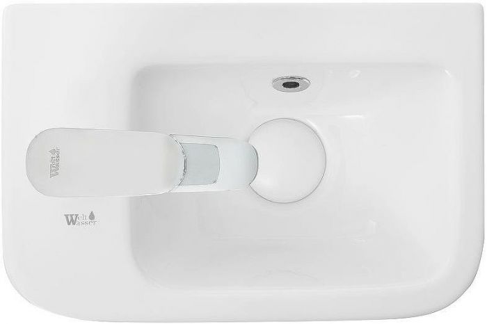 Раковина WeltWasser Aisbach 10100 L 37 10000004590 Белый глянец