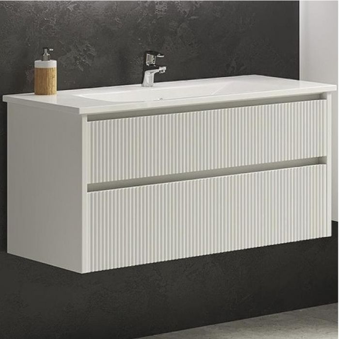 Тумба с раковиной SanVit Рольф 2 75 krolf2075 подвесная Белый глянец