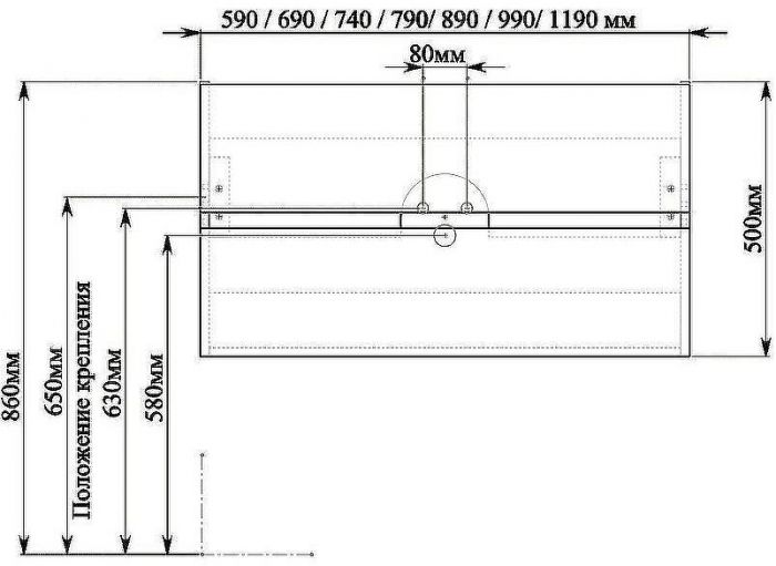 Тумба с раковиной SanVit Рольф 2 75 krolf2075 подвесная Белый глянец