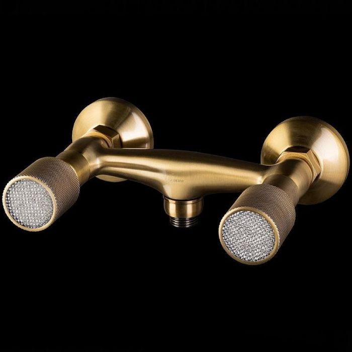 Смеситель для душа Boheme Royal Cristal 314-Royal Бронза