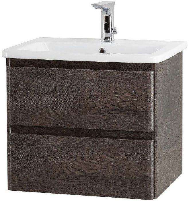 Тумба под раковину BelBagno 50 ALBANO-CER-500-2C-SO-RNG подвесная Robere Nature Grigio