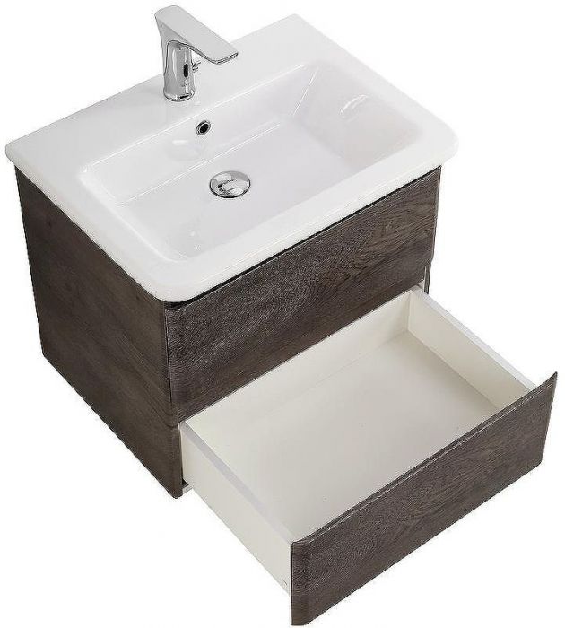Тумба под раковину BelBagno 50 ALBANO-CER-500-2C-SO-RNG подвесная Robere Nature Grigio