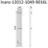 Электрический полотенцесушитель Маргроид Inaro 1200x120 Inaro-12012-1049-9016L левый Белый матовый