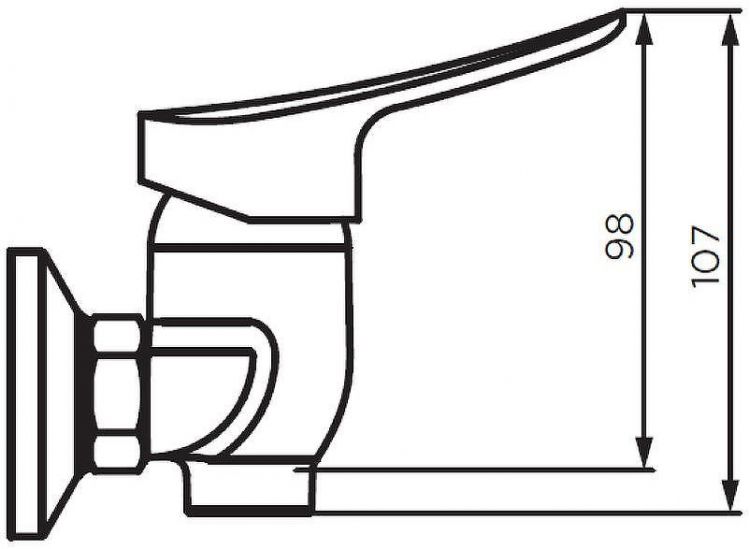 Смеситель для душа Dorff Norma D1020000 Хром
