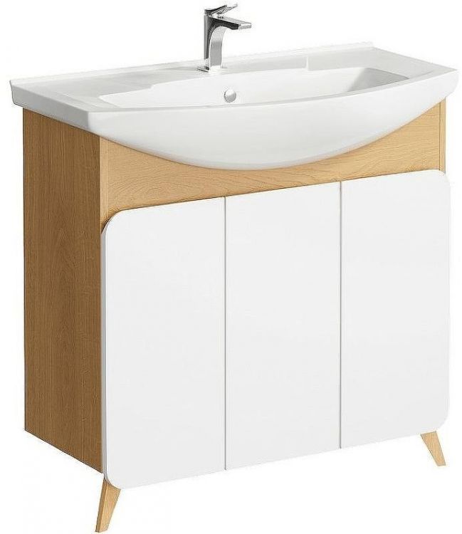 Тумба под раковину Aqwella Basic 85 BAS0108DZ Дуб золотой