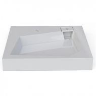 Раковина Altasan Quadro 60x60 UPP60QUADROs на стиральную машину Белая