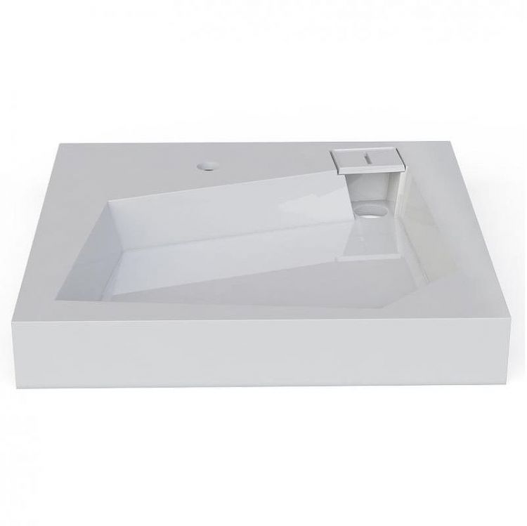 Раковина Altasan Quadro 60x60 UPP60QUADROs на стиральную машину Белая