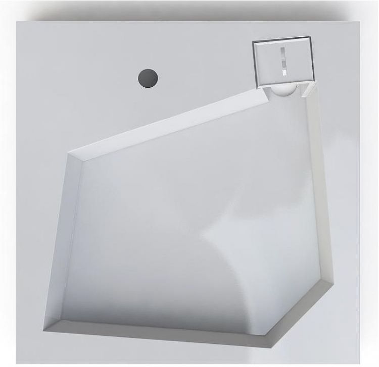 Раковина Altasan Quadro 60x60 UPP60QUADROs на стиральную машину Белая