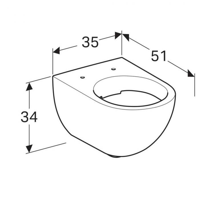 Комплект унитаза Geberit Acanto 500.301.KJ.A