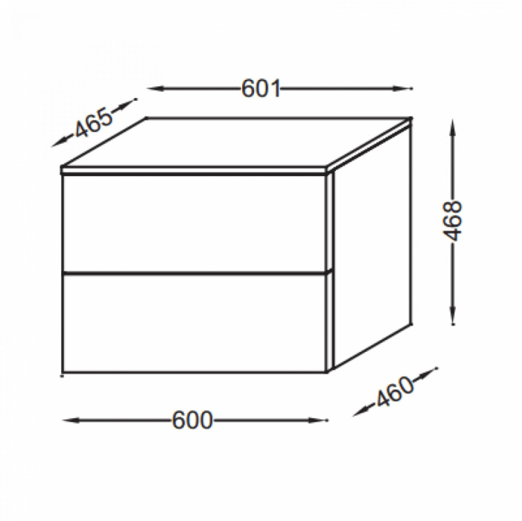 Комод Jacob Delafon Vox 60 см EB2062-R1-N18 белый блестящий Комод Jacob Delafon Vox 60 см EB2062-R1-N18 белый блестящий