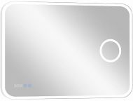 Зеркало Континент Bliss 900х700 ЗЛП86 с подсветкой с сенсорным выключателем с увеличительным зеркалом с подогревом с часами