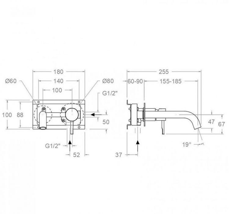 Смеситель для раковины Ramonsoler Odisea 392101OC Золото брашированное Смеситель для раковины Ramonsoler Odisea 392101OC Золото брашированное