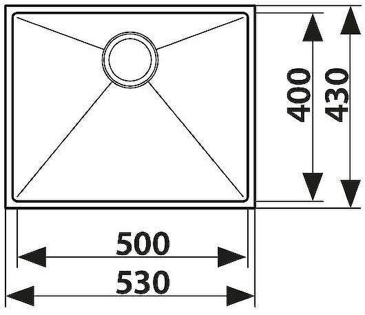 Кухонная мойка Kaiser 53 KSM-5345 Вороненая сталь