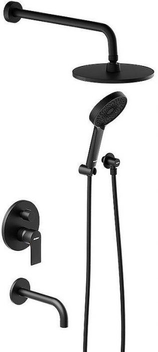 Душевая система Damixa Apollo 947510300 Черная матовая