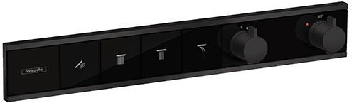 Hansgrohe RainSelect Термостат для душа, 4 источника, внешняя часть, цвет: черный матовый
