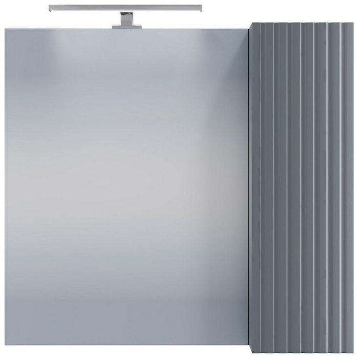 Зеркало со шкафом СанТа Юпитер 70 700545 с подсветкой Графит матовый