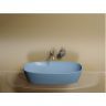 Умывальник CERAMICANOVA Element чаша накладная овальная (цвет Голубой Матовый) CN6049ML