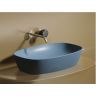Умывальник CERAMICANOVA Element чаша накладная овальная (цвет Голубой Матовый) CN6049ML