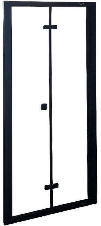 Душевая дверь Ceruttispa Bella 90 D91B профиль Черный стекло прозрачное Душевая дверь Ceruttispa Bella 90 D91B профиль Черный стекло прозрачное