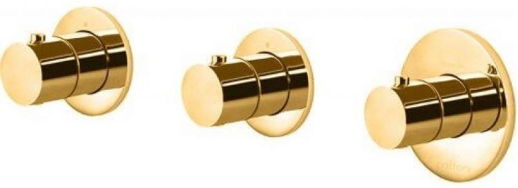 Смеситель для душа Paffoni Modular Box MDE018HGSP с термостатом цвет Золото медовое брашированное Смеситель для душа Paffoni Modular Box MDE018HGSP с термостатом цвет Золото медовое брашированное