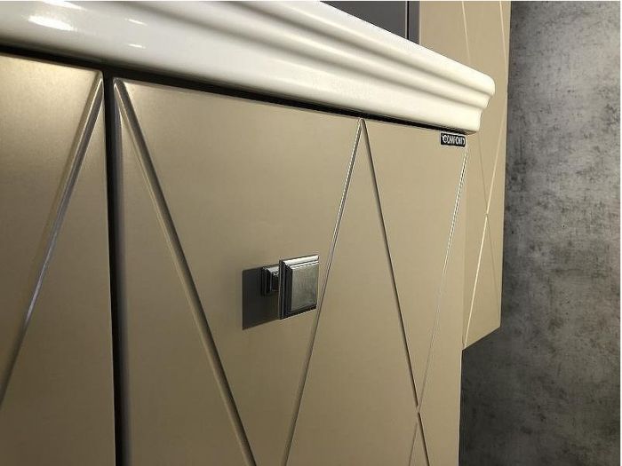 Тумба с раковиной Comforty Кремона 80 00-00001040 подвесная Латте