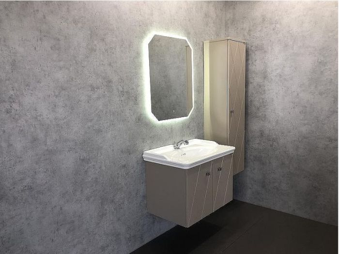 Тумба с раковиной Comforty Кремона 80 00-00001040 подвесная Латте
