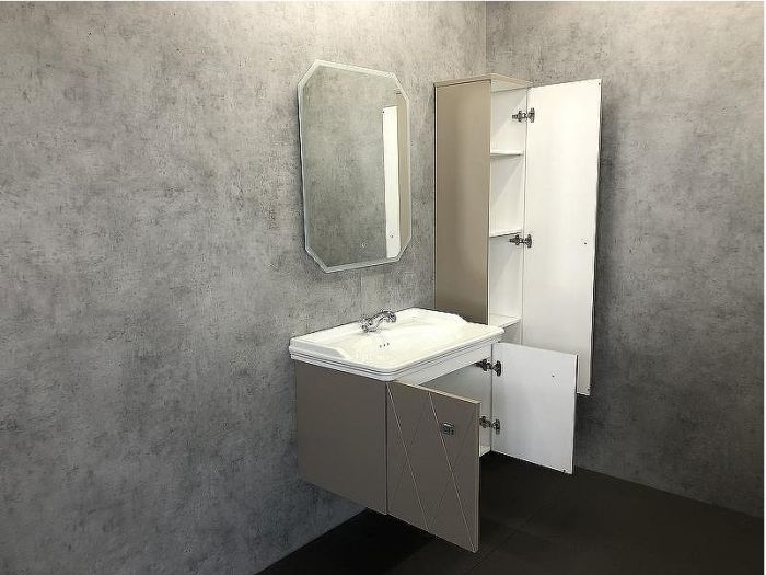 Тумба с раковиной Comforty Кремона 80 00-00001040 подвесная Латте