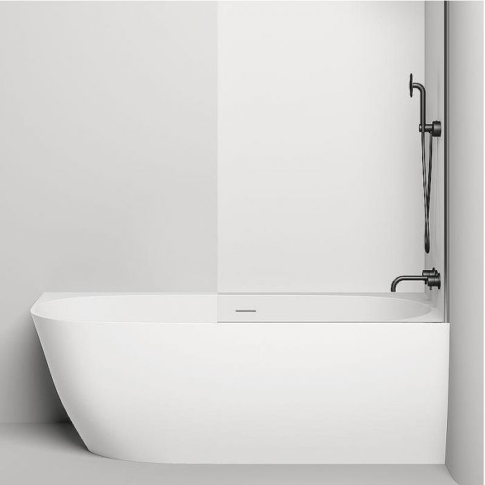 Ванна из искусственного камня Salini Sofia Corner R 170х85 102514G Белая глянцевая