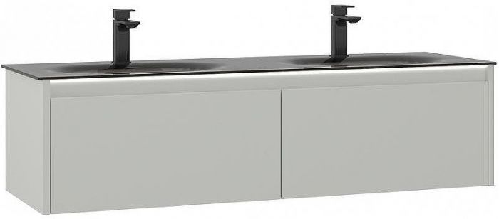 Тумба с раковиной Orka Lisbon 130 5001441 подвесная Кашемировая матовая