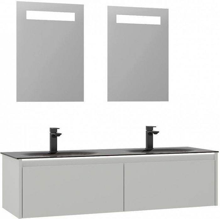 Тумба с раковиной Orka Lisbon 130 5001441 подвесная Кашемировая матовая