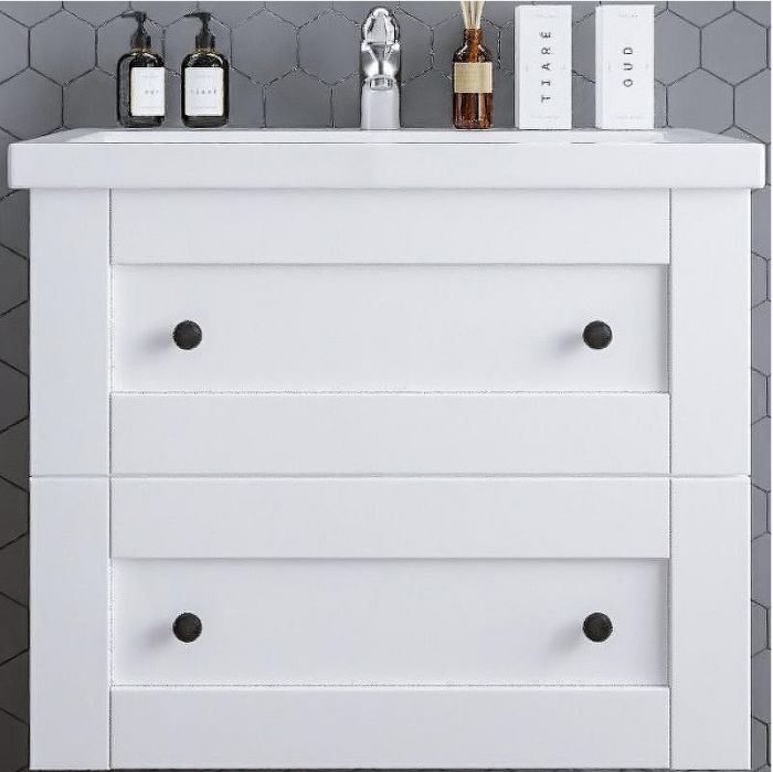 Тумба под раковину Бриклаер Хелена 80 4627125416415 подвесная Рамочный белый