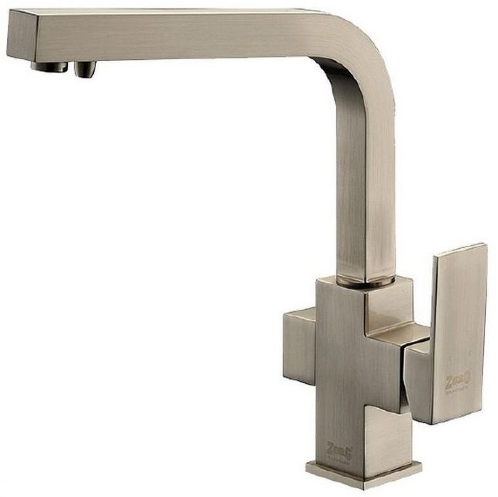 Смеситель для кухни ZorG Clean Water ZR 311 YF-NICKEL Никель