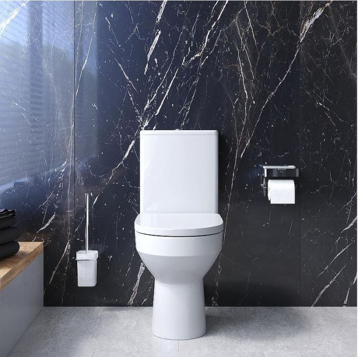 Комплект унитаза компакт AM.PM Spirit CK70DC с бачком с сиденьем Микролифт и аксессуарами для ванной комнаты