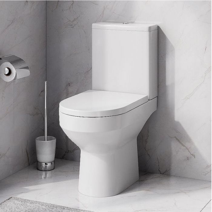 Комплект унитаза компакт AM.PM Spirit CK70DC с бачком с сиденьем Микролифт и аксессуарами для ванной комнаты