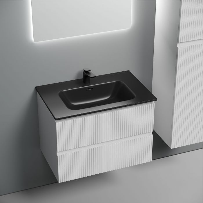 Тумба подвесная SANCOS Snob T 690х445х500, c двумя ящиками оснащенными доводчиками, Bianco,SNT70W