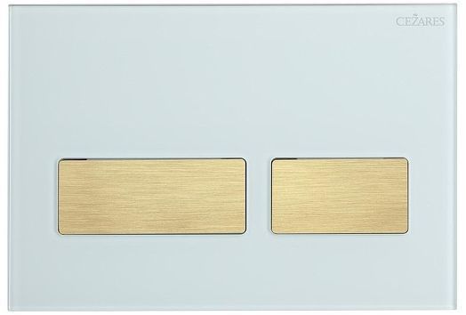 Клавиша смыва Cezares Lux LUX-GB-2-BORO цвет Белый Золото