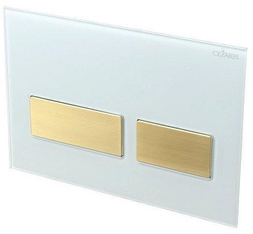 Клавиша смыва Cezares Lux LUX-GB-2-BORO цвет Белый Золото