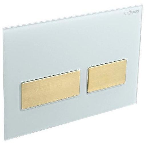 Клавиша смыва Cezares Lux LUX-GB-2-BORO цвет Белый Золото