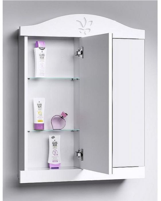 Зеркальный шкаф Aqwella Франческа 85 FR0408 Белый