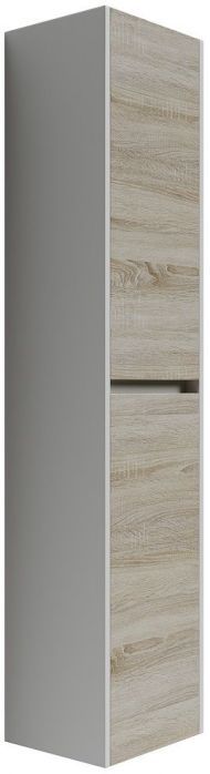 Шкаф-пенал SANCOS Smart подвесной, дуб бардолино/белый 350х300х1600, PSM35E