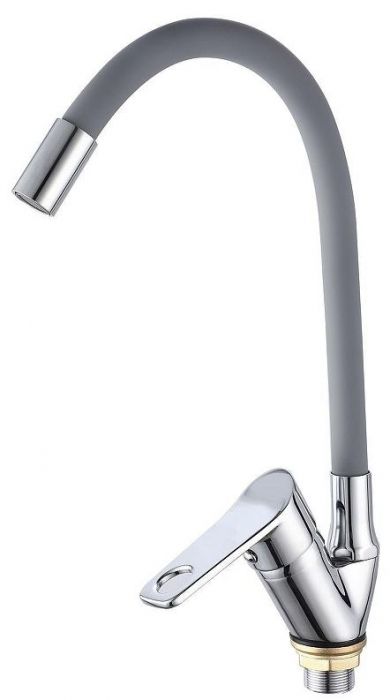 Смеситель для кухни Ростовская Мануфактура Сантехники SL137GY-016F Хром Серый