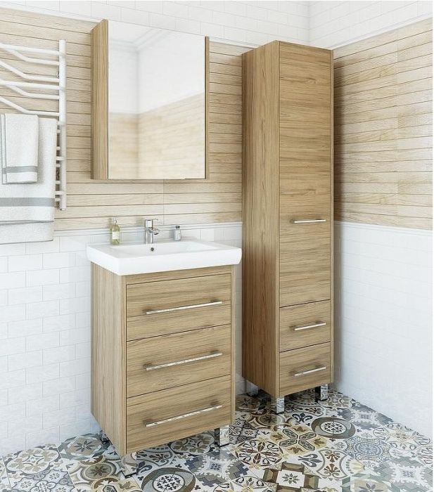 Шкаф пенал Sanflor Ларго 40 R Н0000000025 Швейцарский вяз