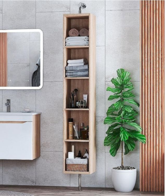 Шкаф пенал Vigo Grani 30 pnp.GRI.30 поворотный Дуб сонома