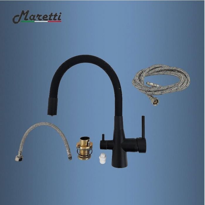 Смеситель для кухни Maretti Project Black PB31RGF71 Черный матовый