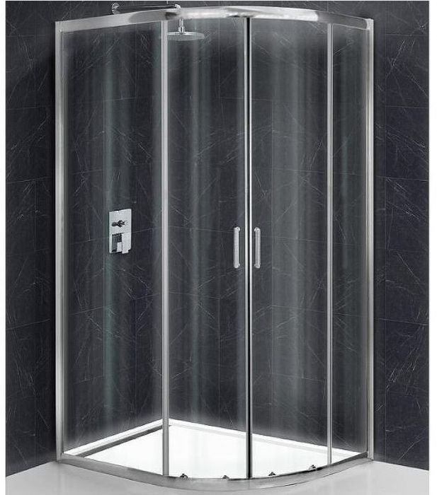 Душевой уголок BelBagno Uno 100х80 UNO-195-RH-2-100/80-C-Cr профиль Хром стекло прозрачное